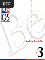 BeOS Release 3 Installation Guide