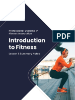 Fitness Instruction Module 1 Lesson 1 Notes