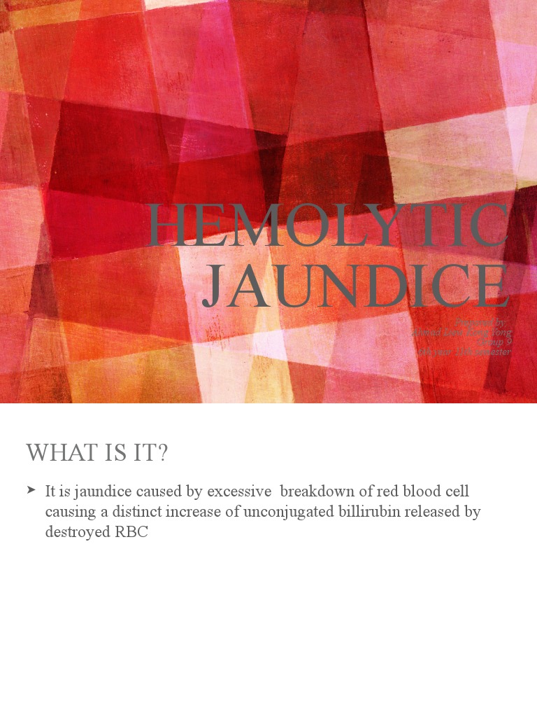 Hemolytic Jaundice PDF