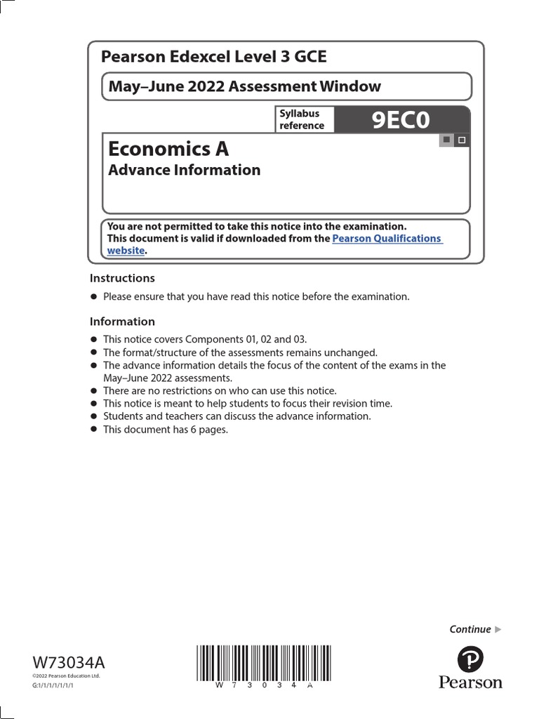 Edexcel A Level Economics Exam Guide | PDF | Economics | Labour Economics