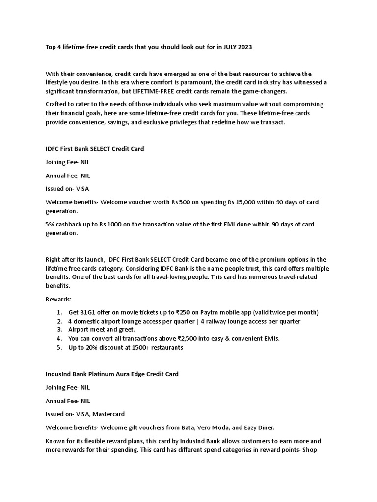 top-4-lifetime-free-credit-cards-that-you-should-look-out-for-in-july