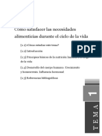 Cómo Satisfacer Las Necesidades Alimenticias Durante El Ciclo de La Vida