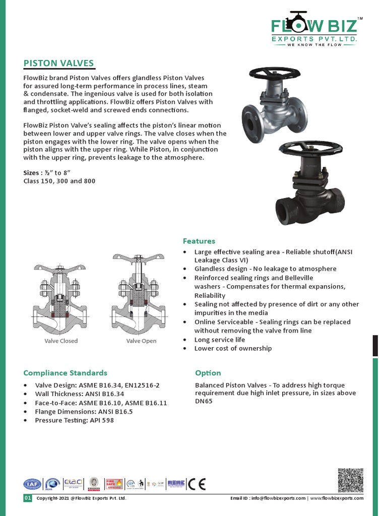 Piston Valves PDF Valve Mechanical Engineering