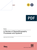 A Review of Stereolithography - Processes and Systems
