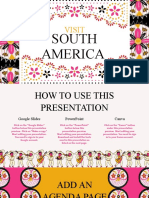 Visit South America MK Campaign Pink and Yellow Cute Illustrated Educational School Presentation