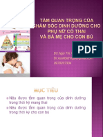 Bài 1 Tầm quan trọng của dinh dưỡng đối với phụ nữ mang thai