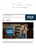 7 Mistakes Guitarists Often Make and How To Avoid Them - MusicRa