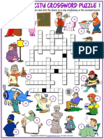 Places in a town_vocabulary_crossword