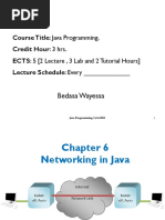 Chapter 6 Networking in Java