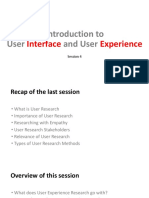 UX Session 4 - How To Conduct User Research