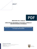 Guia para La Implementacion Del Programa de Prevencion de Riesgo Psicosocial