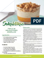 Trifle de Melocotones Amarillos