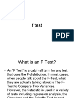 F - Test