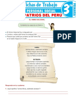 Símbolos Patrios Del Perú para Tercer Grado de Primaria