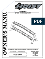 2 Tier Dumbbell Rack: Record Serial Number Here Catalog Number Customer Service