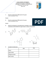 Lecture Module 5 - Practice Exercise For Nucleic Acids