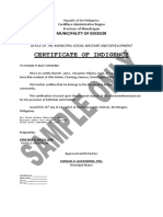 Certification Sample