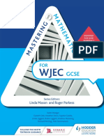 WJEC GCSE Mastering Mathematics Intermediate Sample Chapter