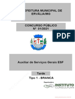 Auxiliar de Servicos Gerais Esf