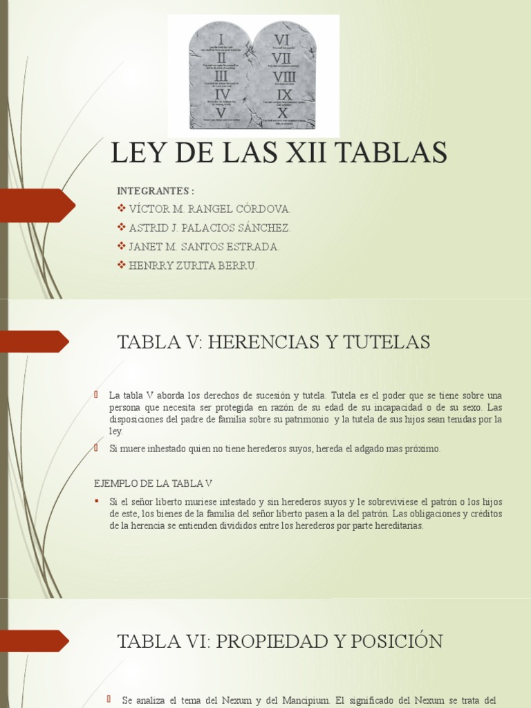 LEY DE LAS XII TABLAS PDF