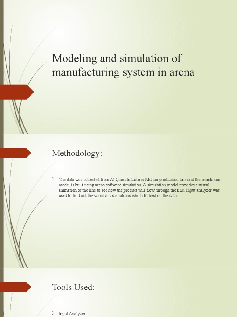 Arena Simulation of Manufacturing System | PDF | Software Testing ...