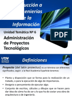 Unidad 6 - Administración de Proyectos Tecnológicos