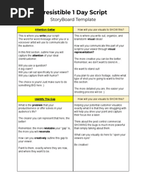 StoryBoard Template