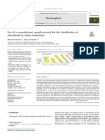 Use of A Convolutional Neural Network For The Classification of Microbeads in Urban Wastewater