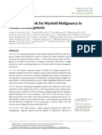Prediction of Risk For Myeloid Malignancy in