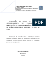 Estudo de Caso: ACV Do Armazenamento de Cascalho de Perfuração de Poços de Petróleo em Aterro de Resíduo Industrial On-Shore