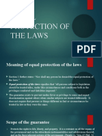 Equal Protection of The Laws