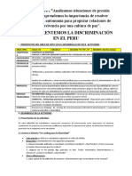 Ua 3 Sa 3 Enfrentemos La Discriminacion en El Peru