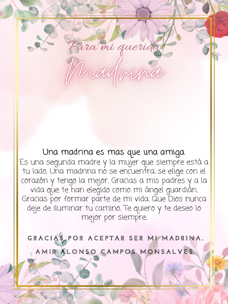 Pink watercolor flowers write daily document pdf