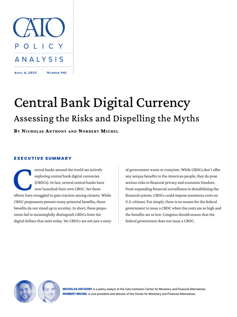 Central Bank Digital Currency | PDF | Federal Reserve | Banks