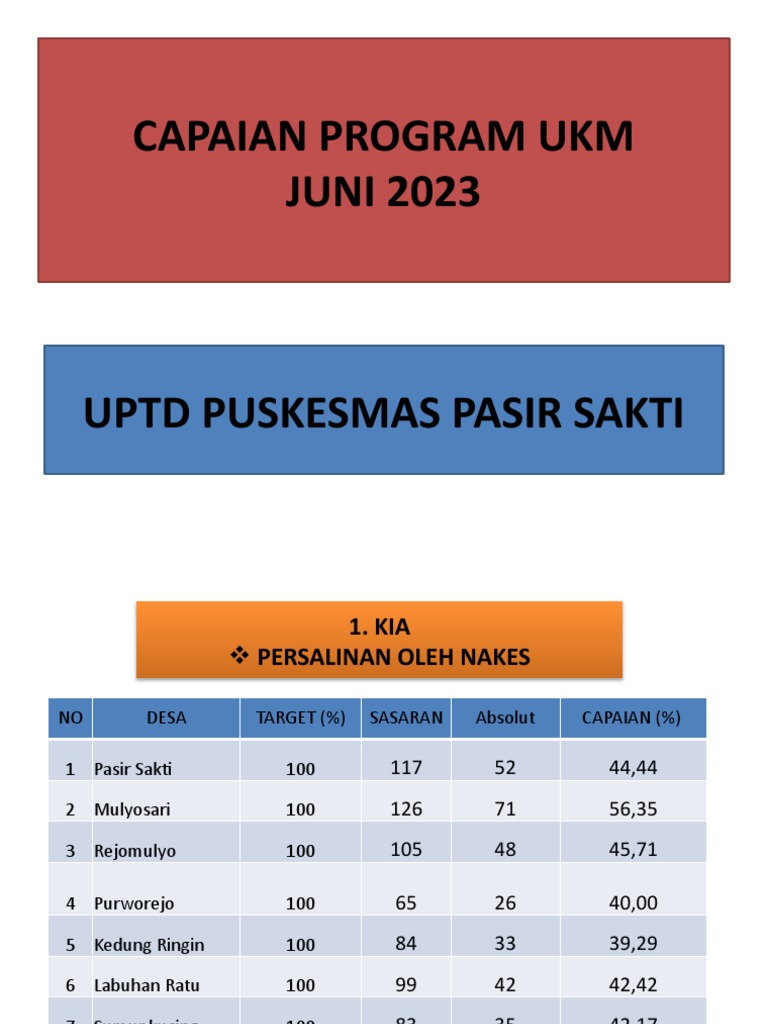 Capaian Program Ukm Juni 2023 | PDF