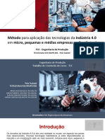 Método para Aplicação Das Tecnologias Da Indústria 4.0 em Micro, Pequenas e Médias Empresas No Brasil Atual