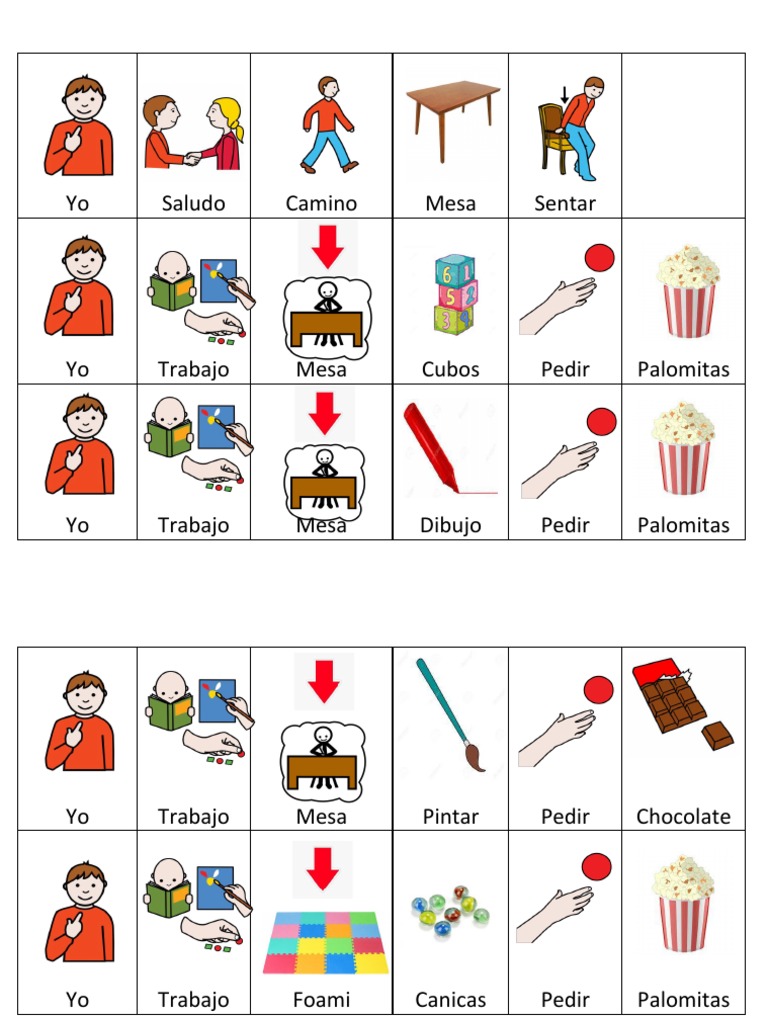 Pictogramas para rutinas diarias | PDF