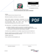 Carta de Aceptación de Designación Como Agente Autorizado: SNCC.D.052