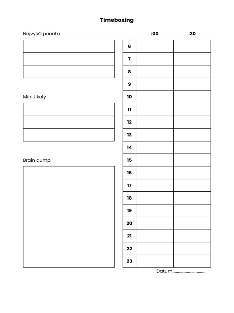 Timeboxing 1.0 | PDF