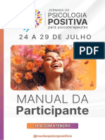 Manual Da Participante - Jornada Da Psicologia Positiva para Psicoterapeutas