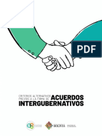 Criterios Alternativos Previos para La Firma de Acuerdos y Convenios Intergubernativos