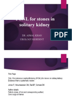 PCNL For Stones