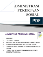 XIII Administrasi Pekerjaan Sosial