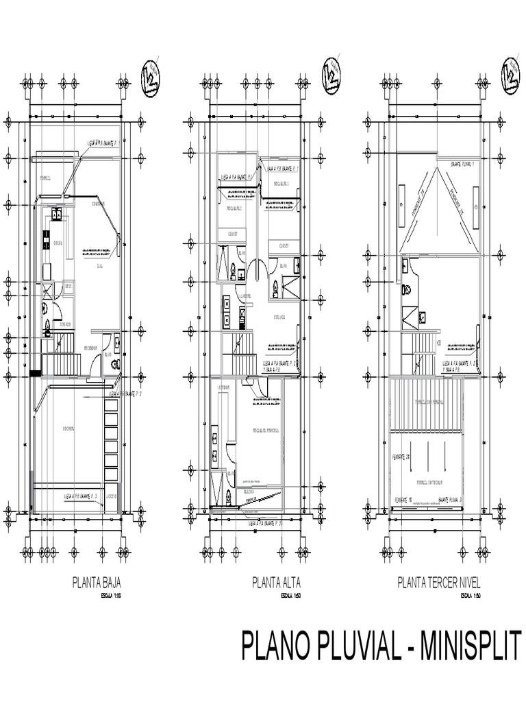 Plano Pluvial - Minisplit | PDF | Diseño arquitectonico | Arquitectura