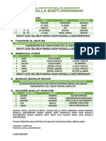 Jadwal Kegiatan Bulan Ramadhan 2023