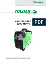 Arc 280 Igbt VRD 220V 1PH