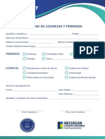 Solicitud de Licencias y Permisos