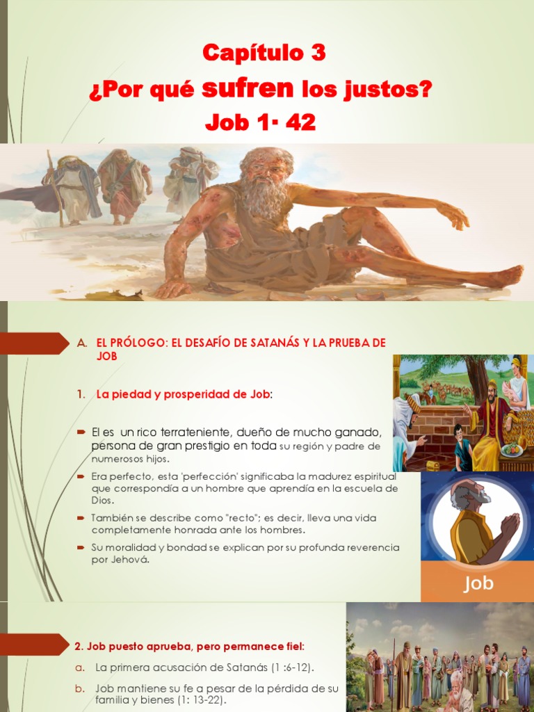 La Fe y Sufrimiento de Job | PDF | Libro de trabajo | Dios