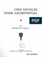 Mitrovics Gyula Az Egyéni Nevelés Főbb Szempontjai