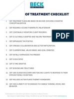 Principles of Treatment Checklist